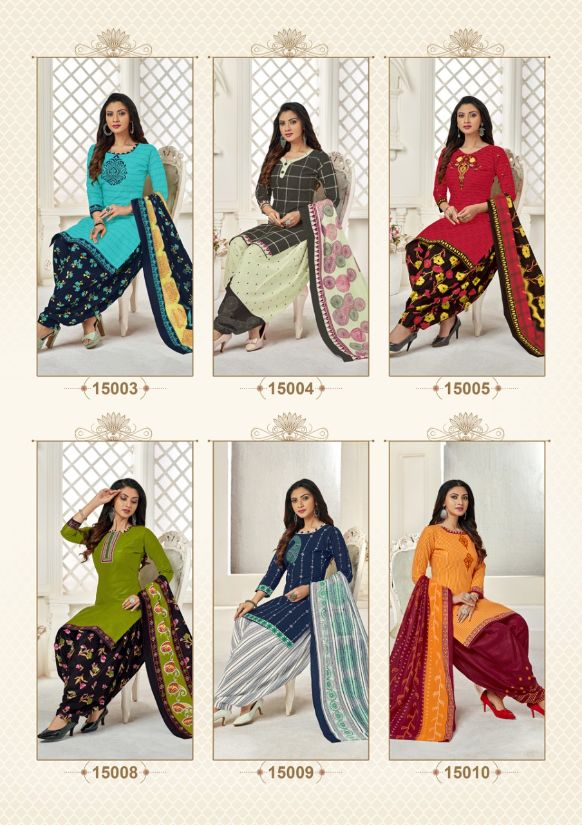 Akash Padmavati 15 Fancy Cotton Daily Wear Dress Materials